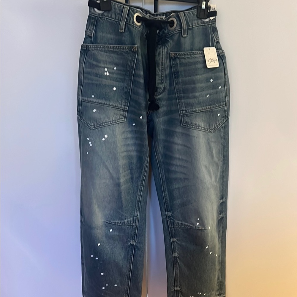 We The Free Barrel Jeans with Distressed Details